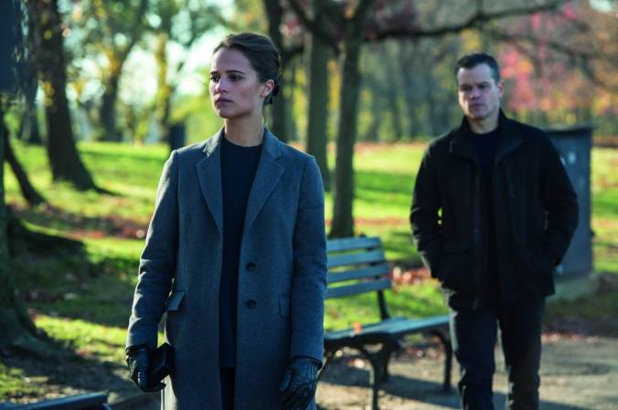 Jason Bourne Alicia Vikander and Matt Damon